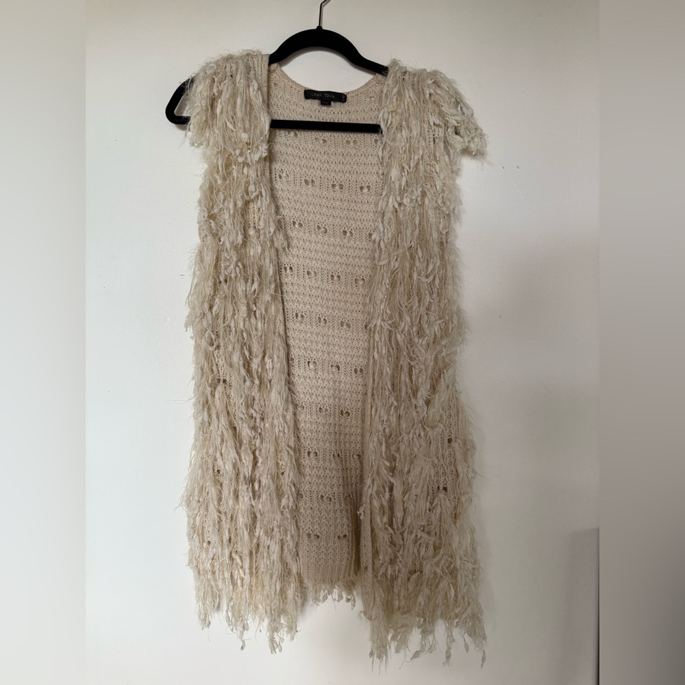 Love Tree Ivory Knit Vest